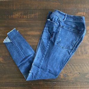 Chewed Hem Crop Denim